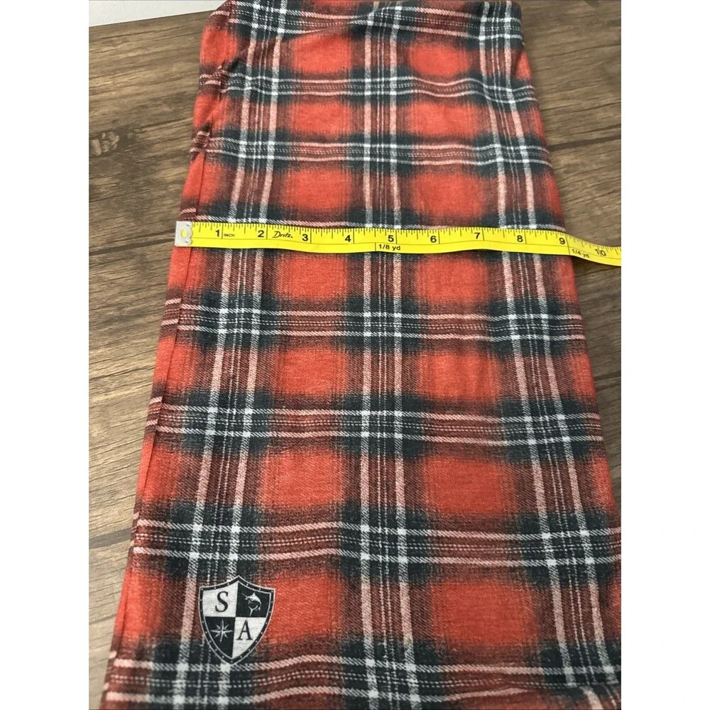 Salt Armour Co. Red Plaid Thermal Fleece Lined Face Mask Ski Buff Neckware